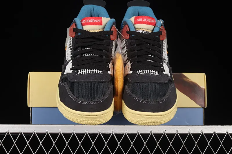 All categories Air Jordan Jordan series basketball shoes Air Jordan 4 foreign trade version Union La x Air Jordan 4 Retro AJ4 Joe 4 joint model basketball shoes DC9533-001